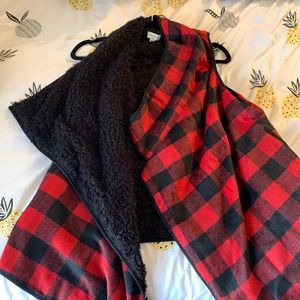 Buffalo plaid vest